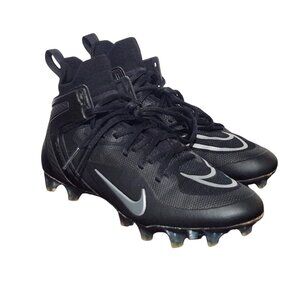 Nike Alpha Huarache 8 Elite Lacrosse Cleats Black CW4440-005 Men's Size 8.5